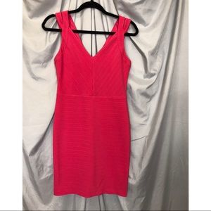 Guess Hot Pink Sheath-Style Dress Sz 6